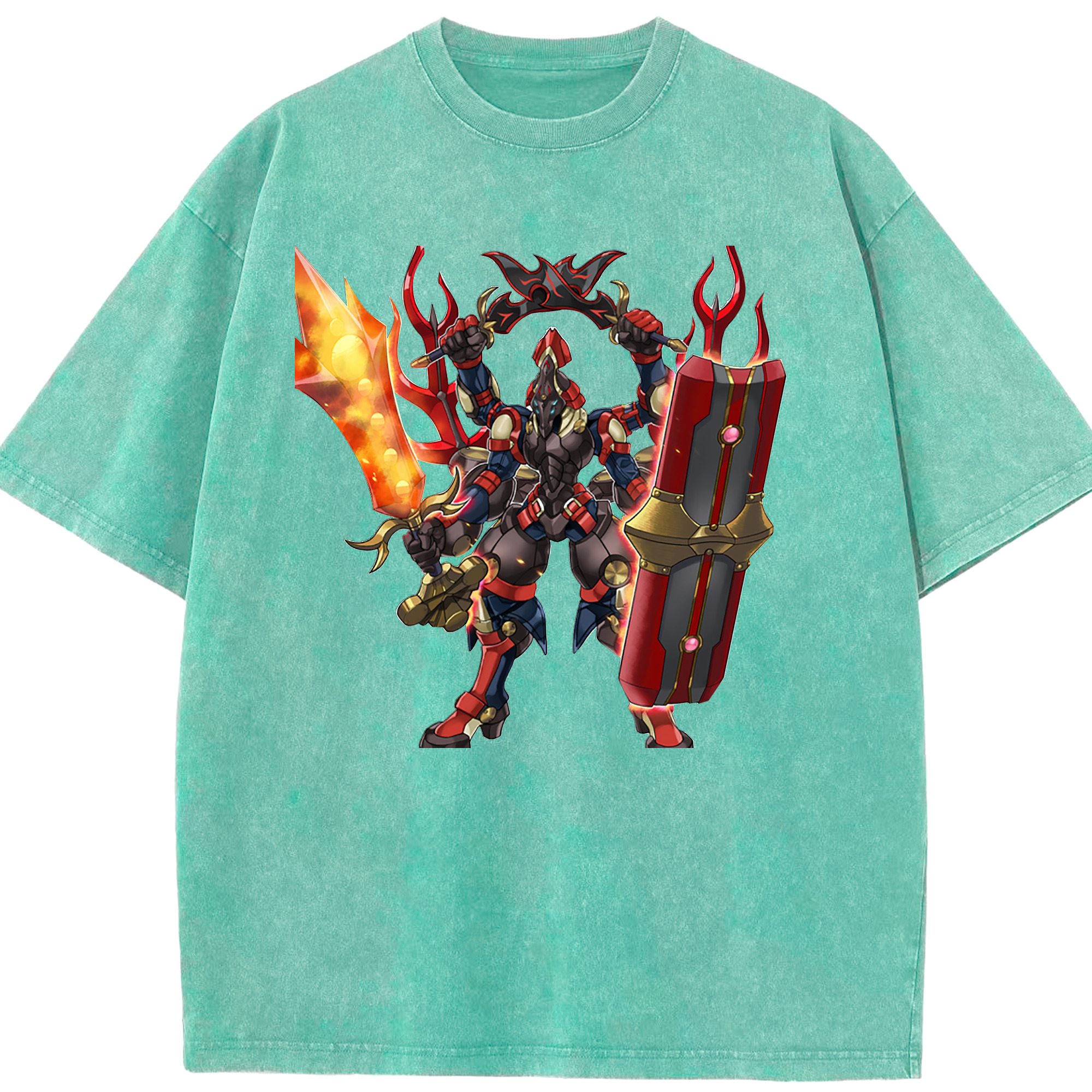 （画像用） 遊☆戯☆王 Yu-Gi-Oh! 綿100% ヴィンテージ風 半袖Tシャツ（フロントプリント）